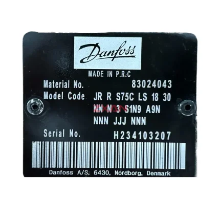 Danfoss 83024043 JR-R-S75C-LS-18-30-NN-N-3-S1N9-A9N-NNN-JJJ-NNN
