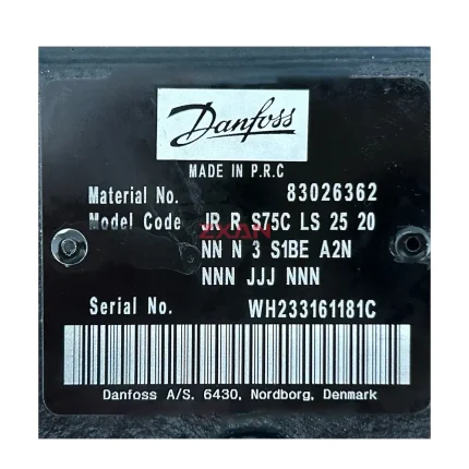 Danfoss 83026362 JR R S75C LS 25 20 NN N 3 S1BE A2N NNN JJJ NNN
