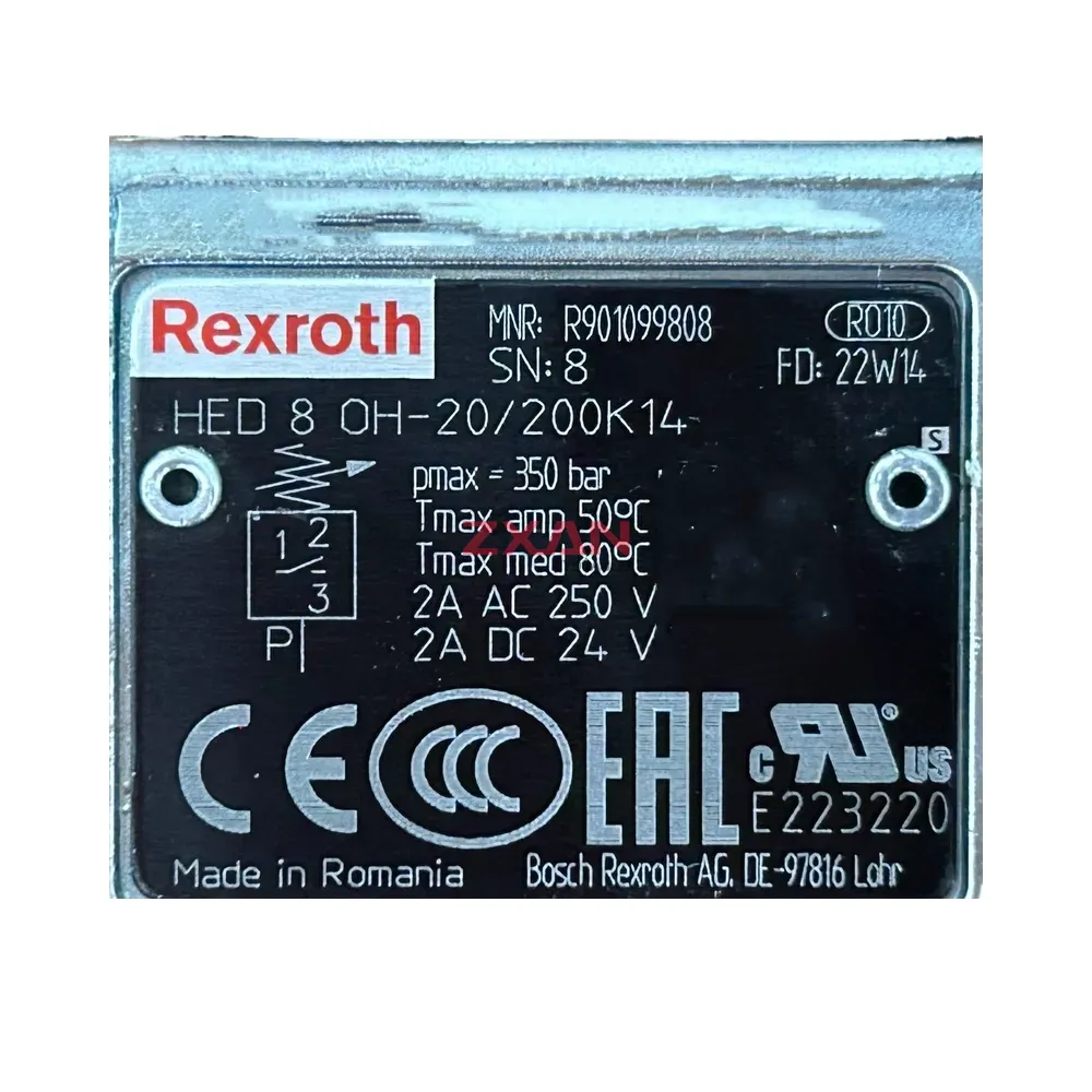 Rexroth R901099808 HED 8 0H-20/200K14