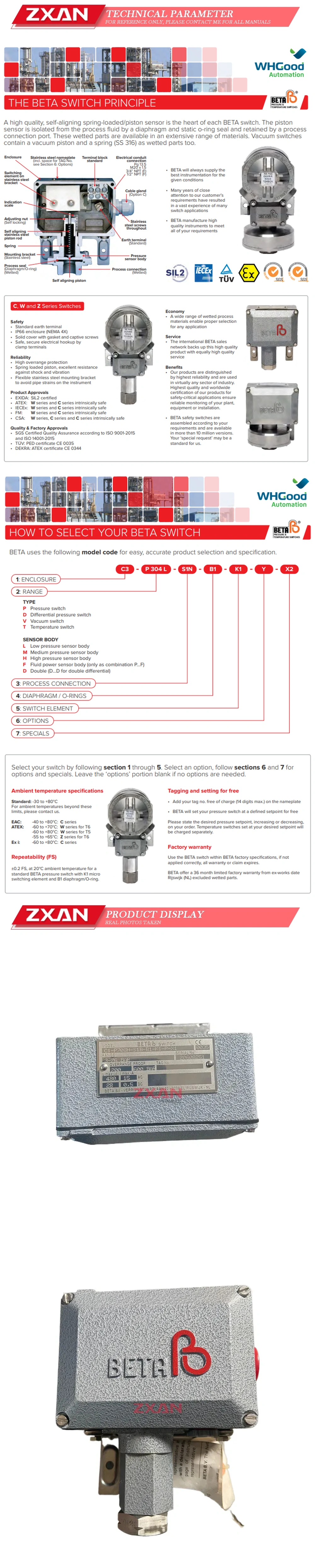 Beta C1-P708H-S1B-B1-K1-P-X Description