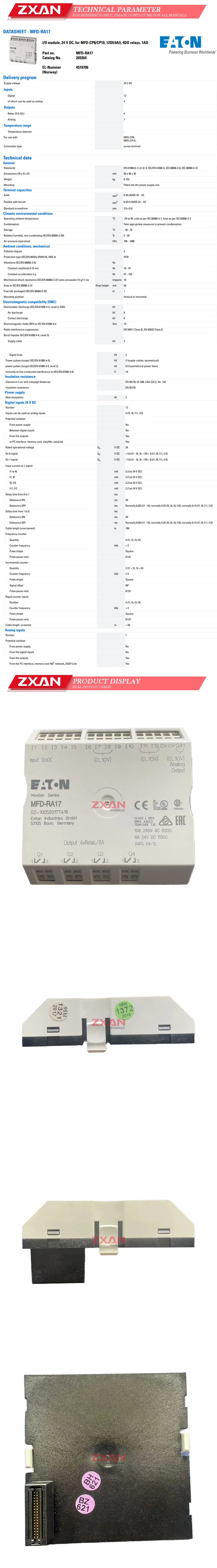 ENTON MFD-RA17 Description