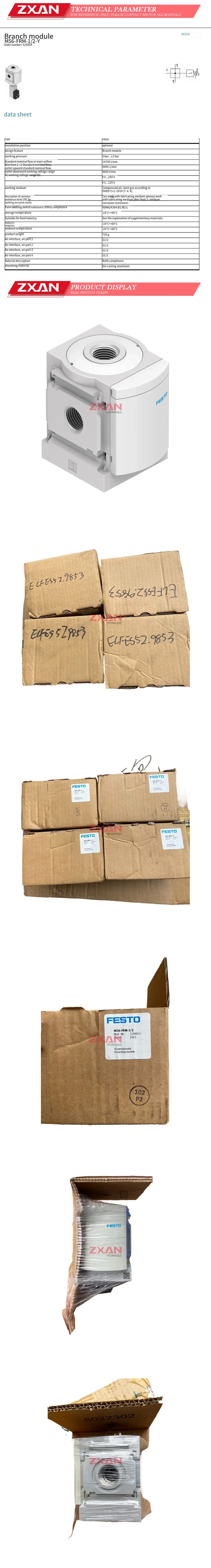Festo MS6-FRM-1/2 Description