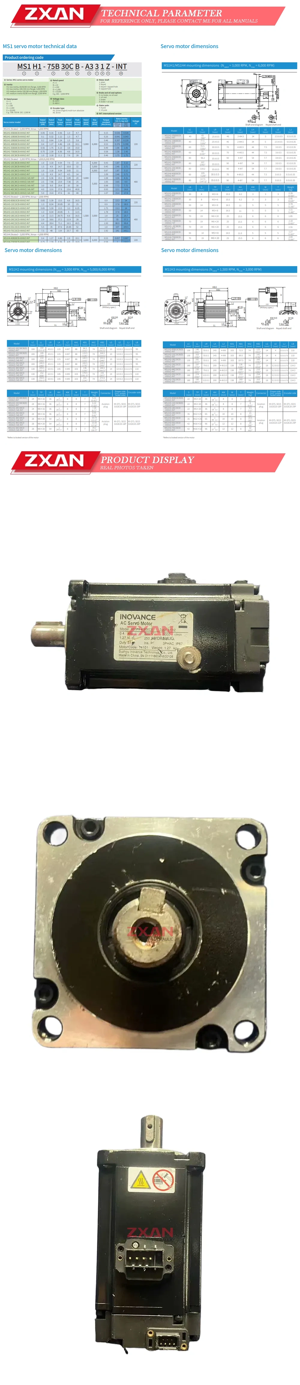 Inovance MS1H4-40B30CB S131Z Description