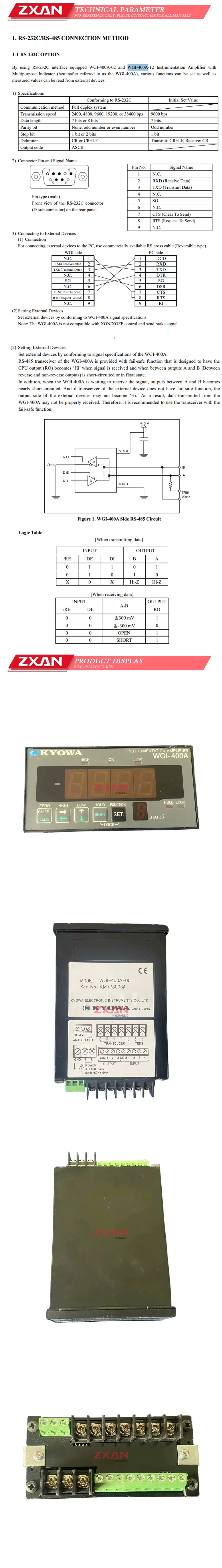 KYOWA WGI-400A-00 Description