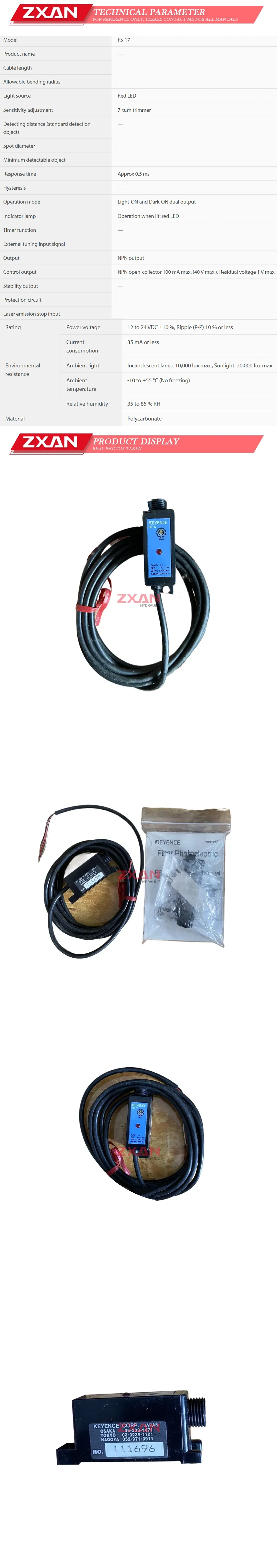 Keyence FS-17 Description
