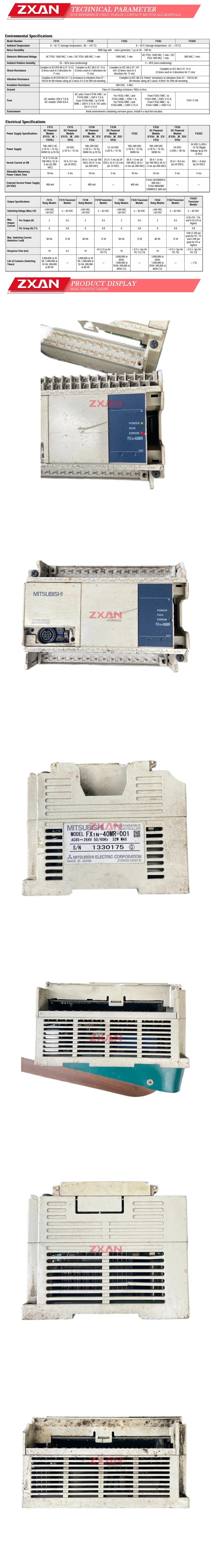 Mitsubishi FX1N-40MR-001 Description