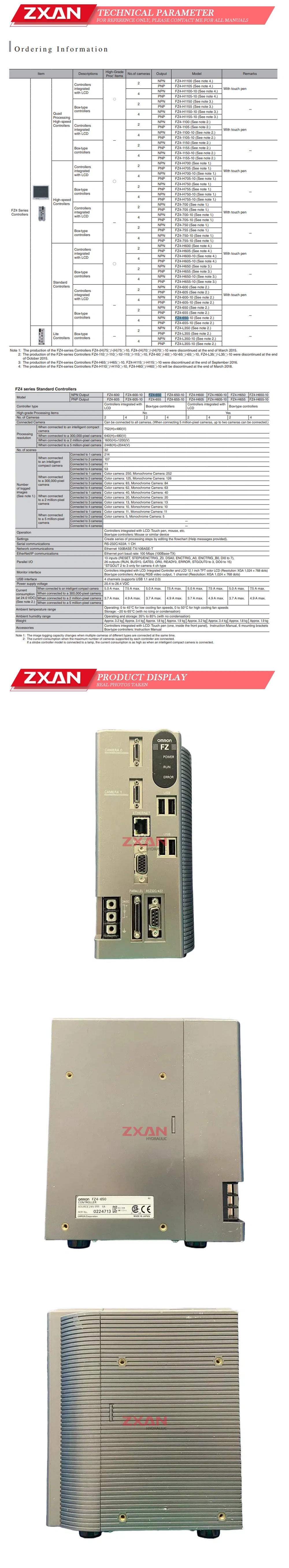 Omron FZ4-650 Description
