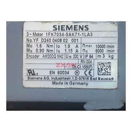 SIEMENS 1FK7034-5AK71-1LA3