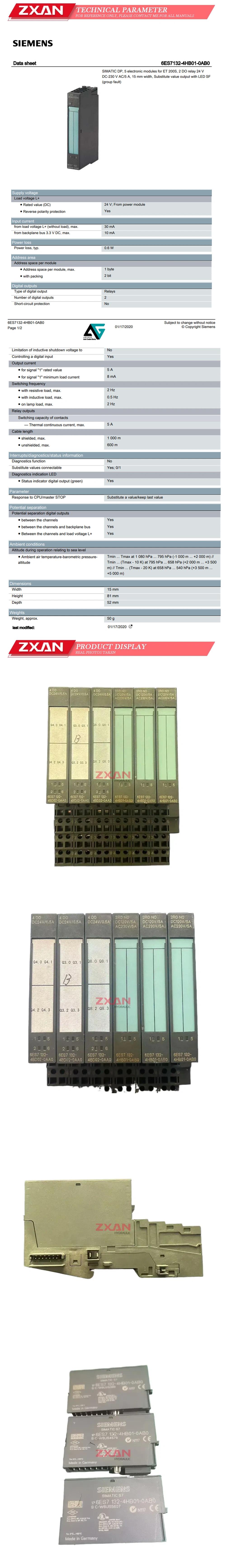 SIEMENS 6ES7 132-4HB01-0AB0 Description