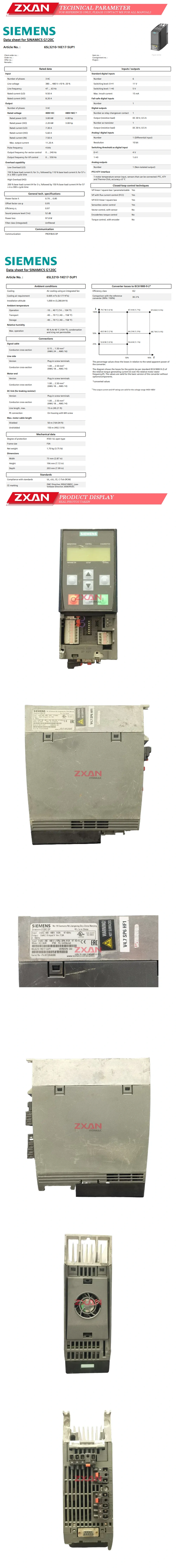 SIEMENS 6SL3210-1KE17-5UP1 Description