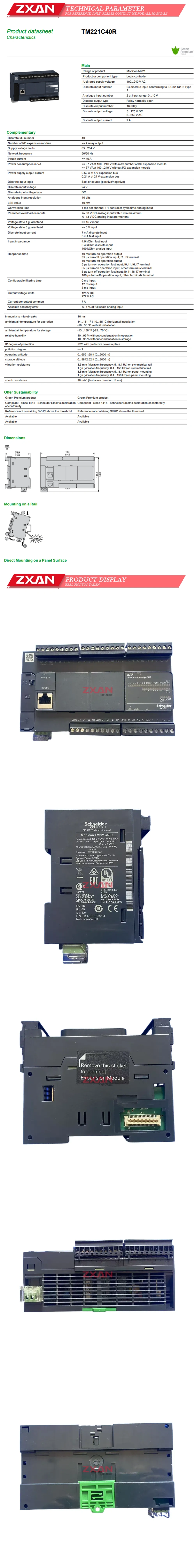 Schneider TM221C40R Description
