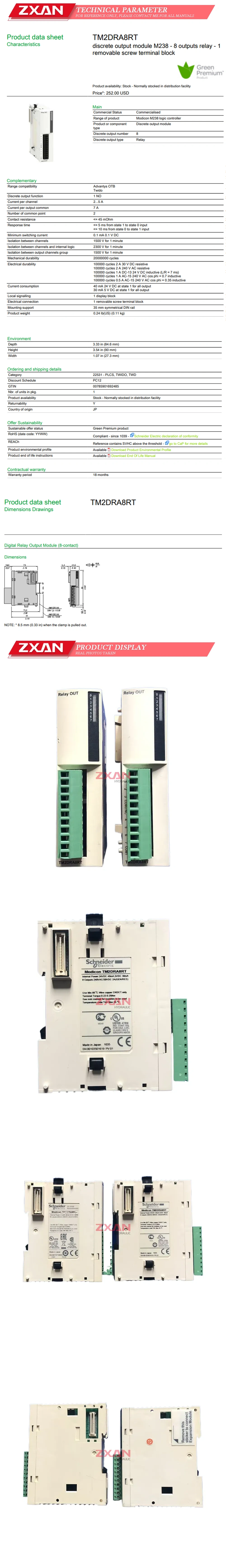 Schneider TM2DRA8RT Description