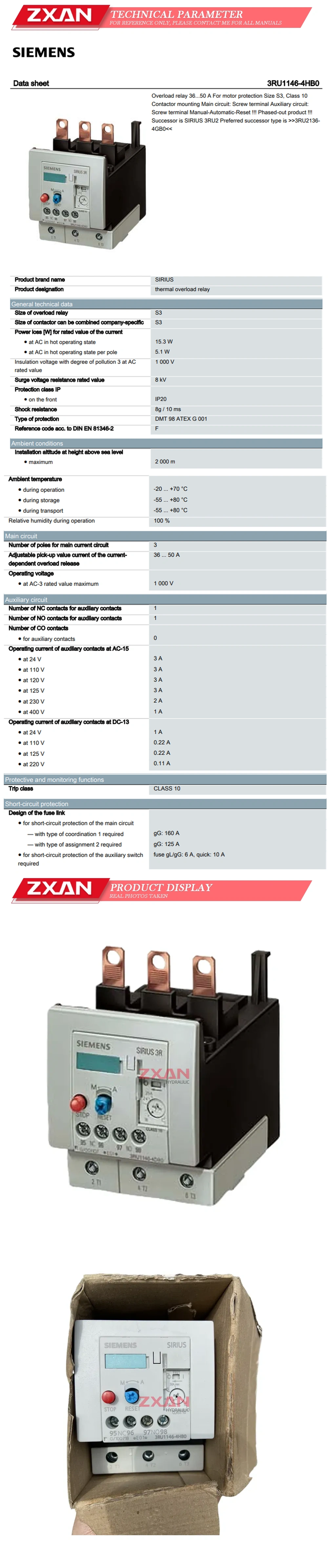 Siemens 3RU1146-4HB0 Description