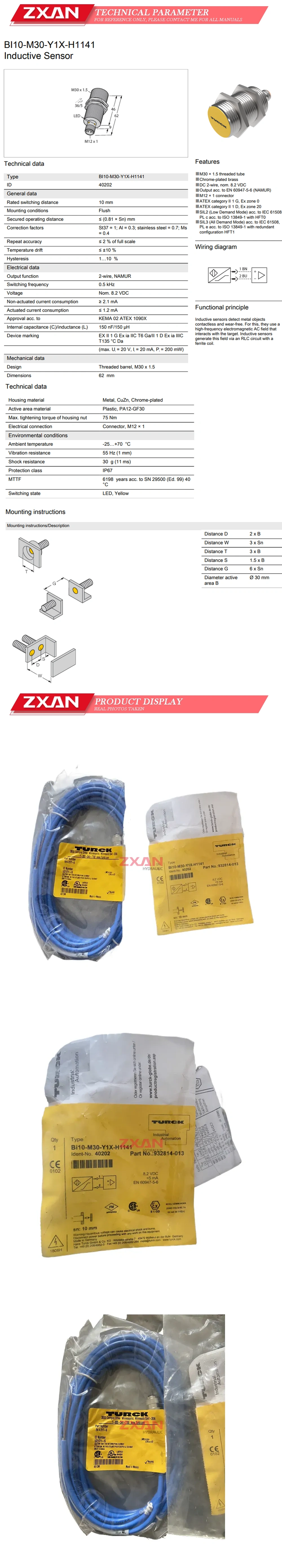 TURCK Mi10-M30-Y1X-H1141 Description