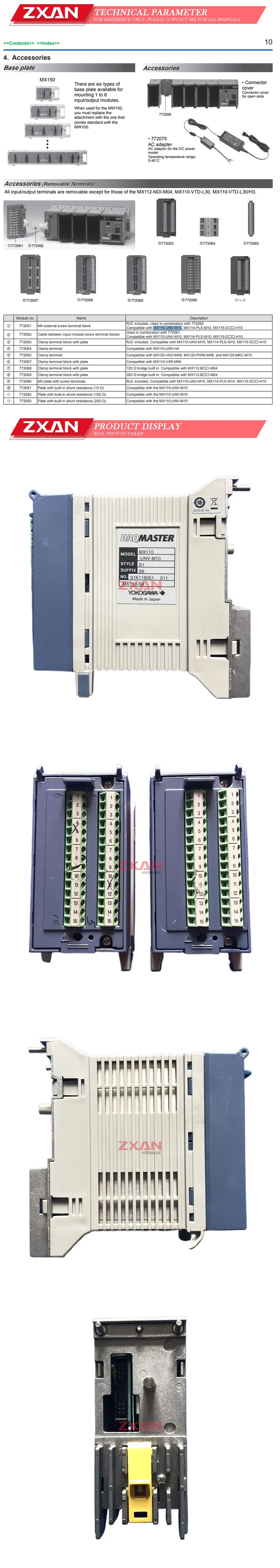 YOKOGAWA MX110-UNV-M10 Description