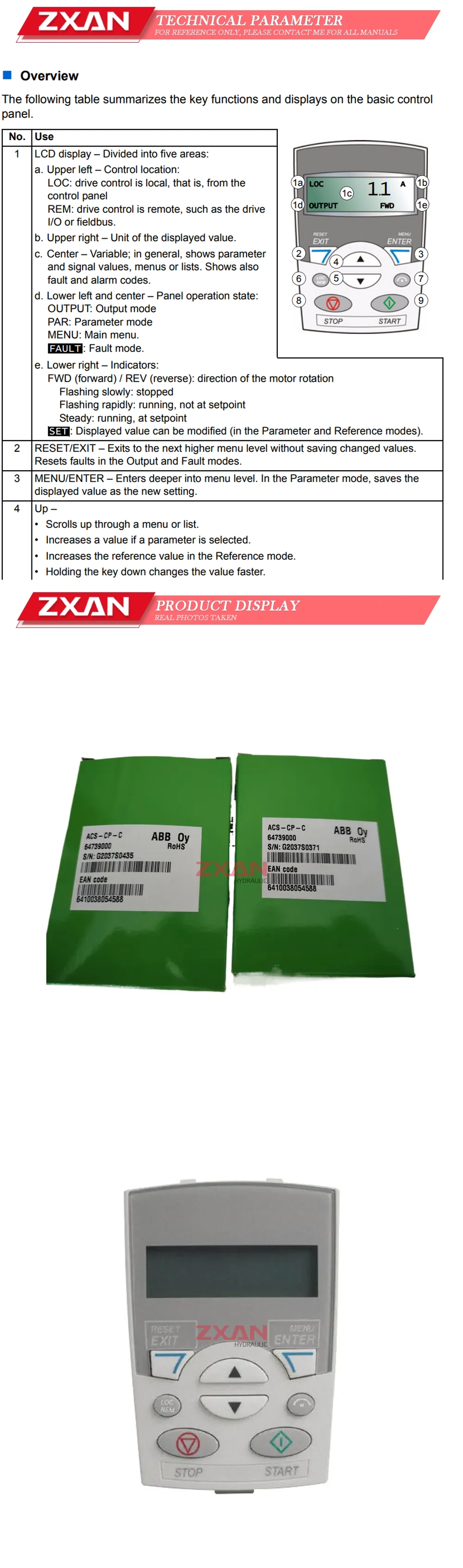 ABB ACS-CP-C Description