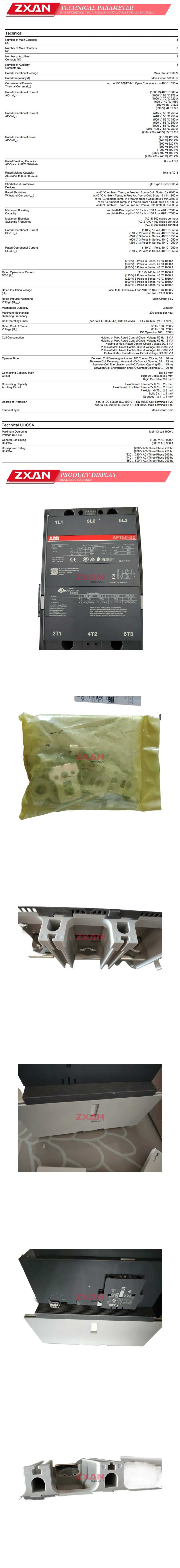 ABB AF750-30 Description