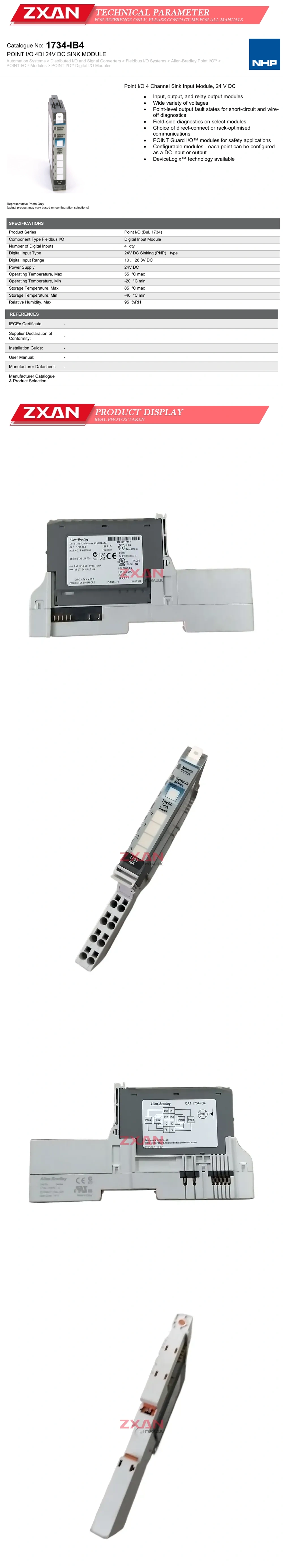 Allen Bradley 1734-IB4 Description