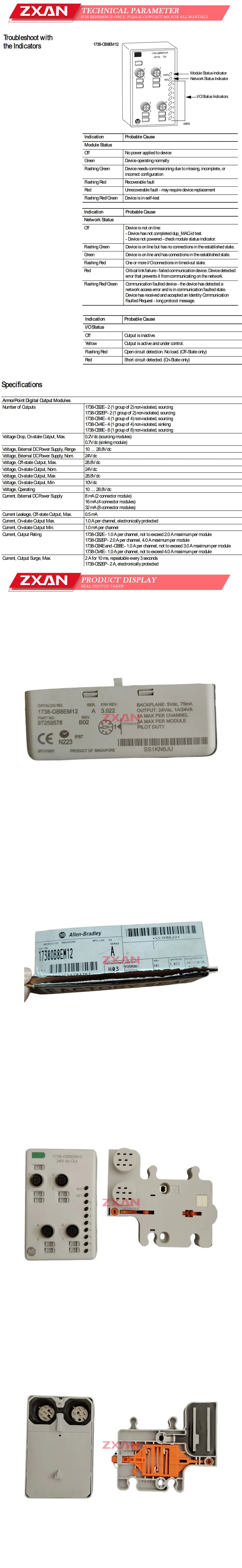 Allen Bradley 1738-OB8EM12 Description
