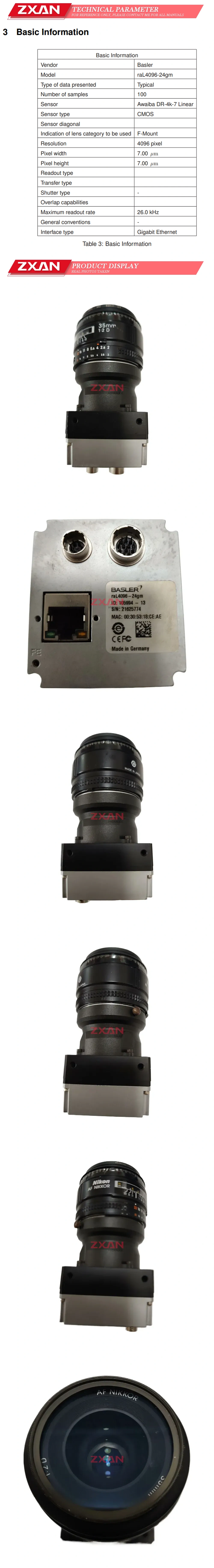 Basler RAL4096-24GM Description