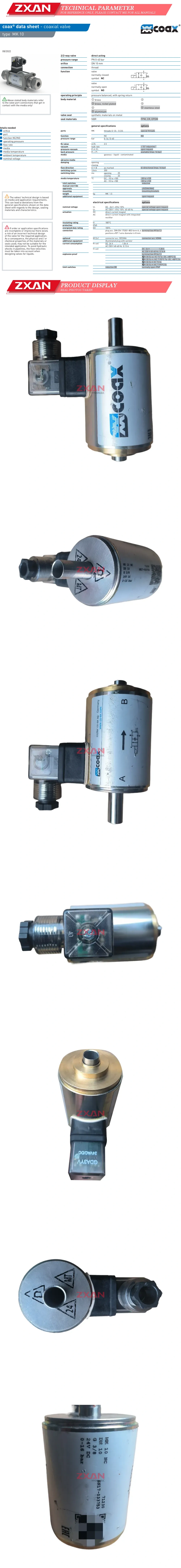 COAX MK 10 NC 71230 Description