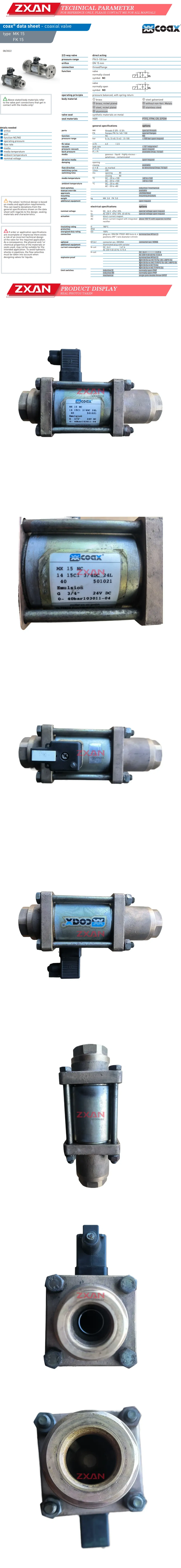 COAX MK 15 NC 501021 Description