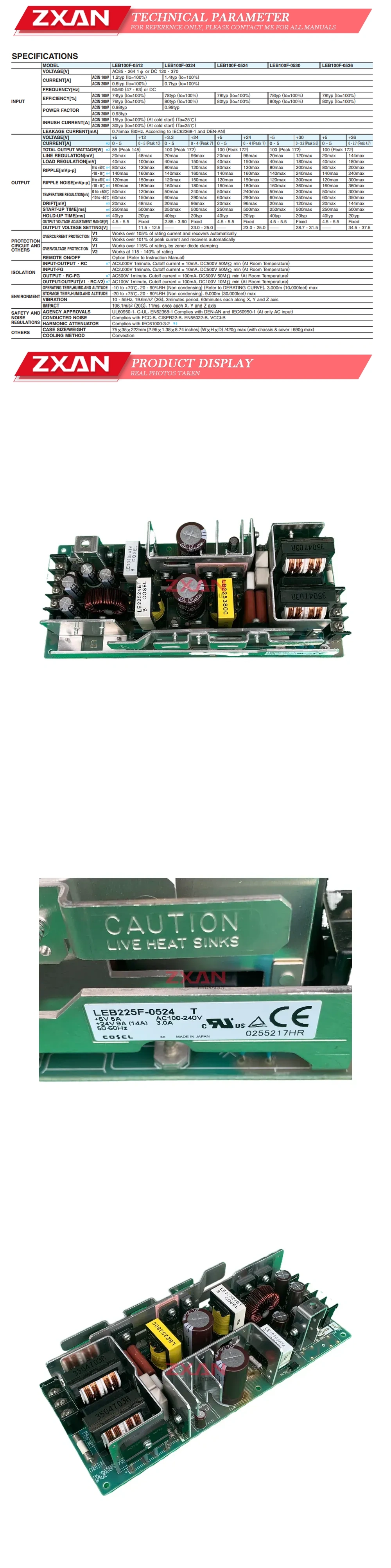 COSEL LEB225F-0524 Description