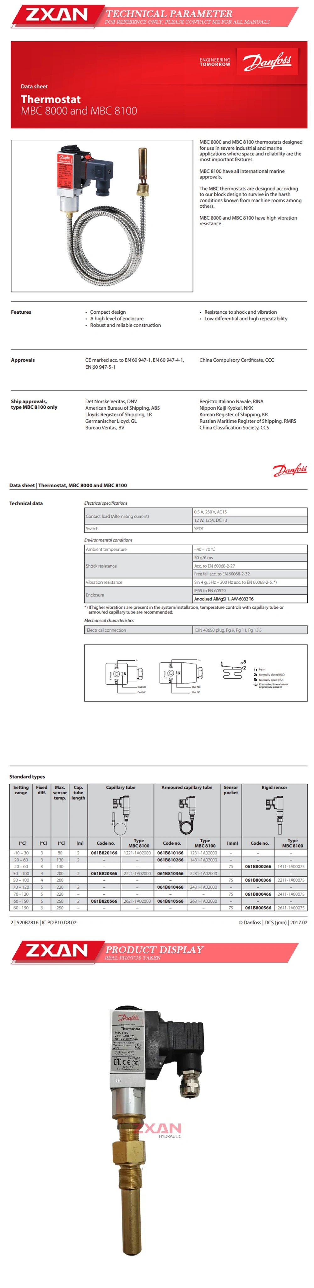 DANFOSS MBC 8100 061B825866 Description