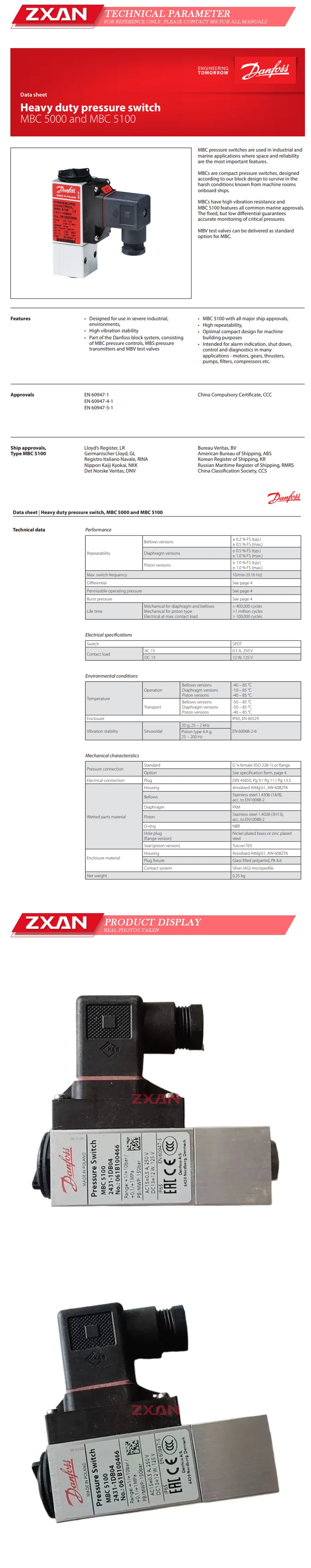 DANFOSS MBC5100 061B100466 Description