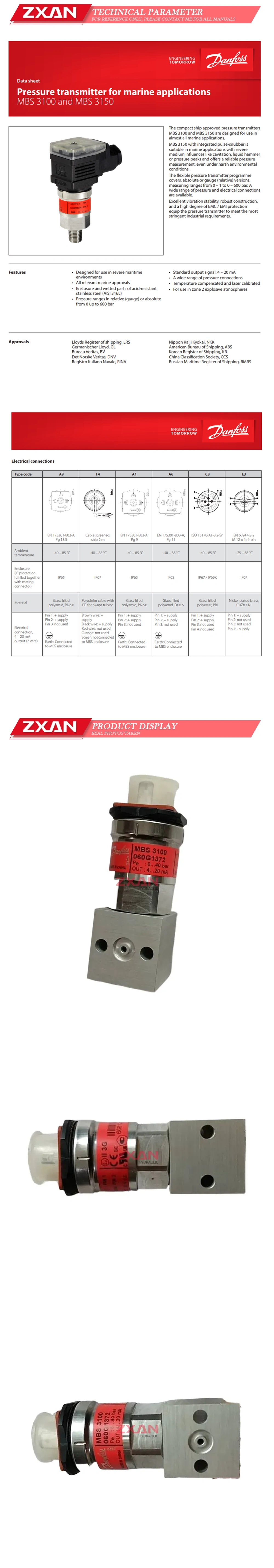 DANFOSS MBS3100 060G1372 Description