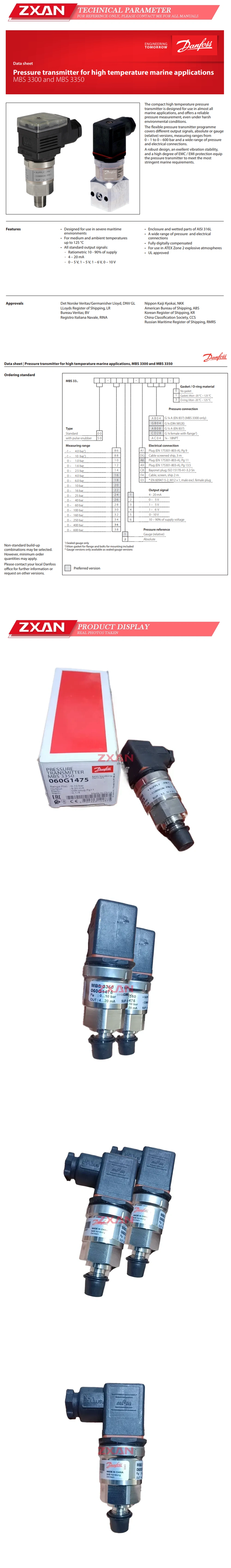 DANFOSS MBS3350-060G1475 Description