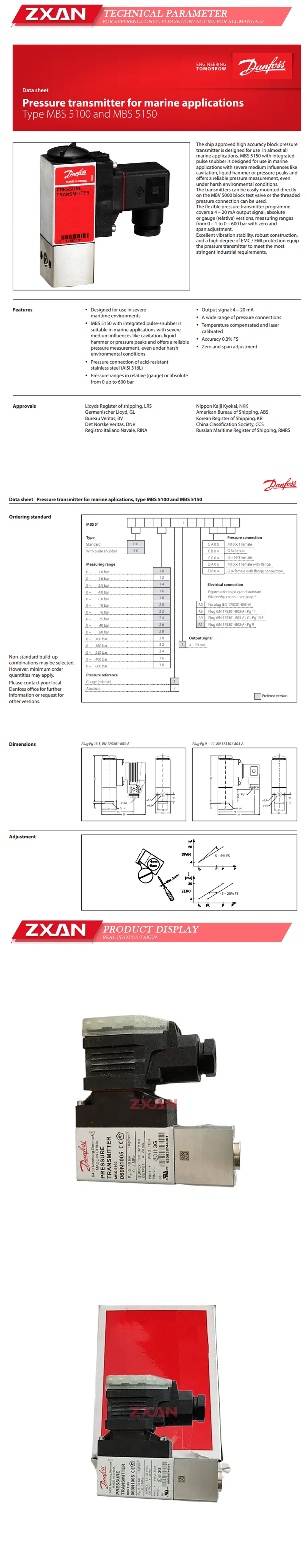 DANFOSS MBS5100 060N1005 Description