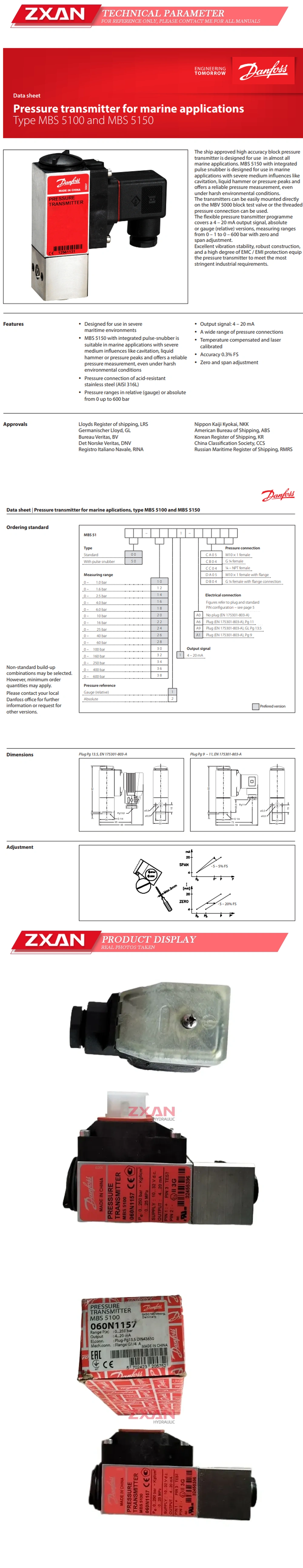 DANFOSS MBS5100 060N1157 Description