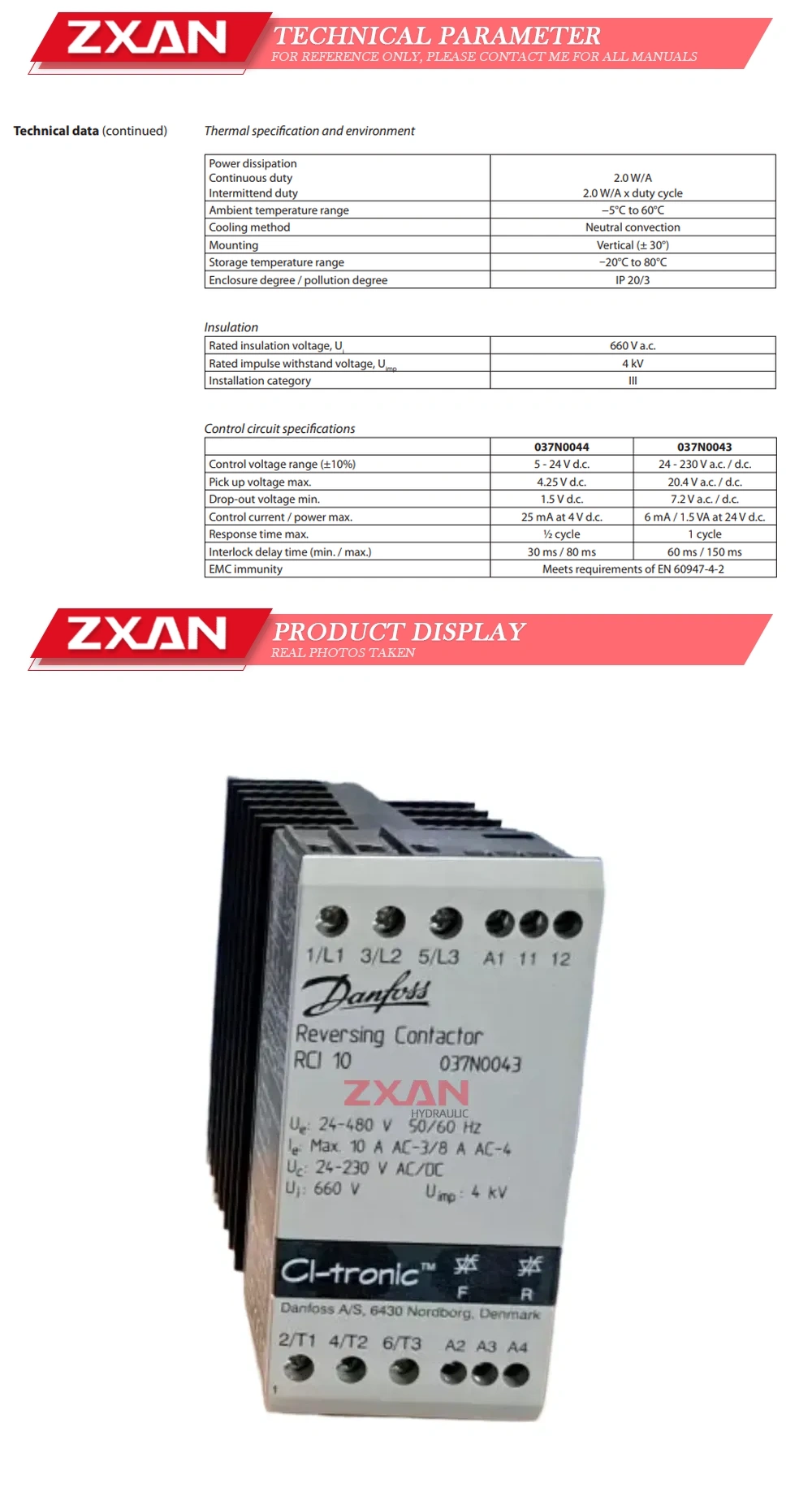 Danfoss 037N0043 Description