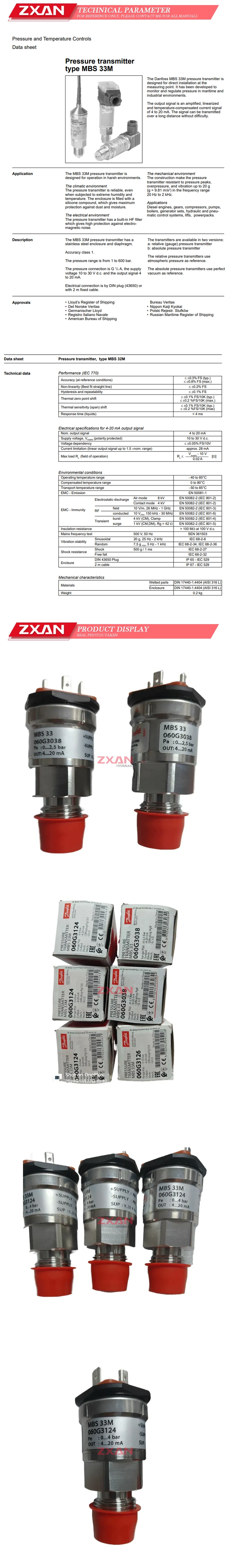 Danfoss MBS33M 060G3124 Description