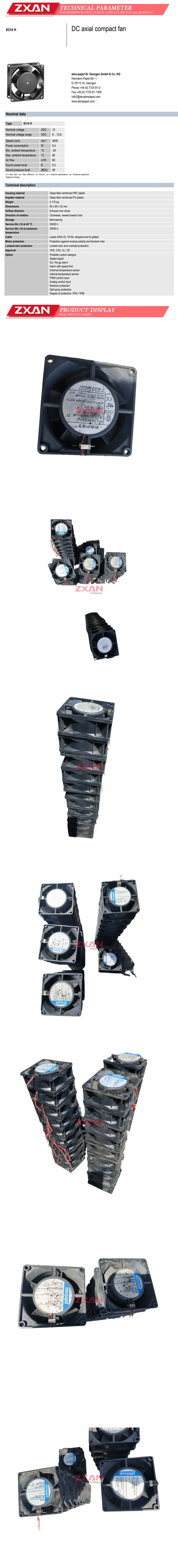 EBM MULTIFAN 8314H Description