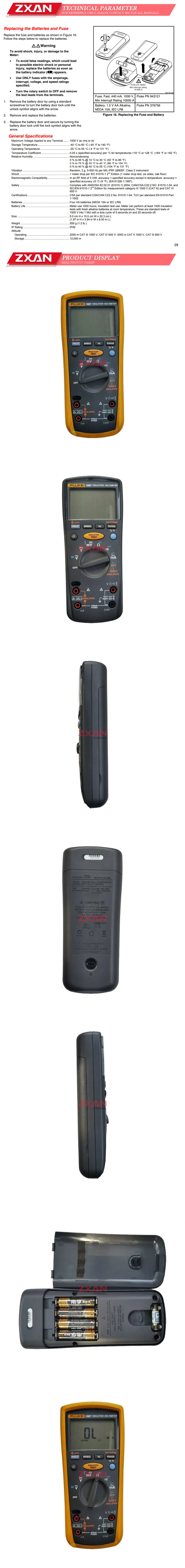 Fluke 1587 Description