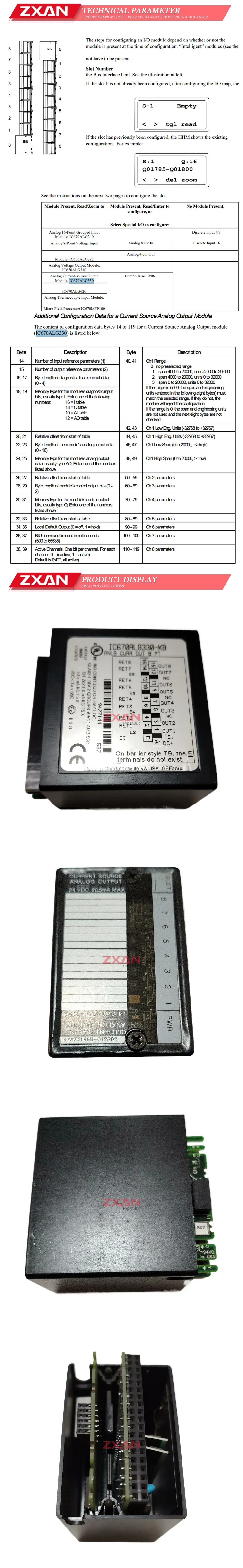GE IC670ALG330-KB Description