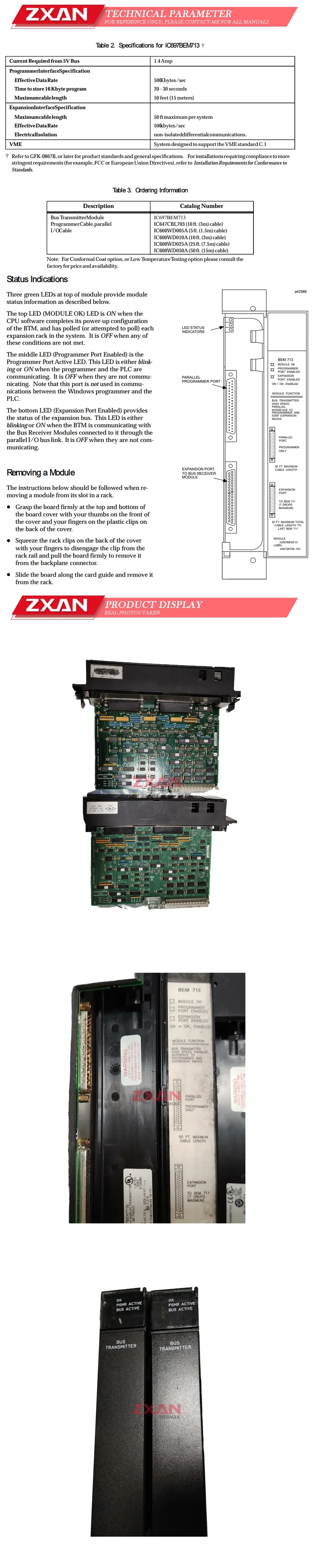 GE IC697BEM713J Description