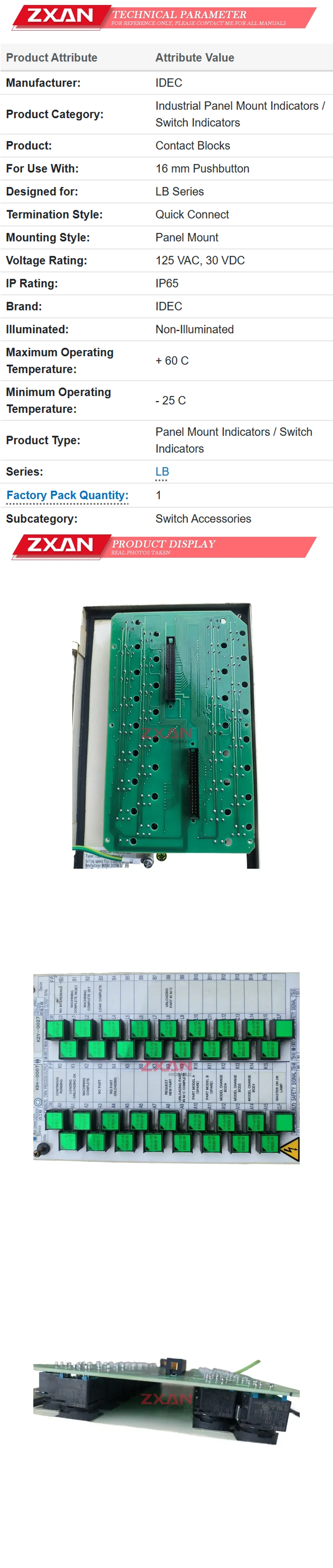 IDEC LB-T10 Description