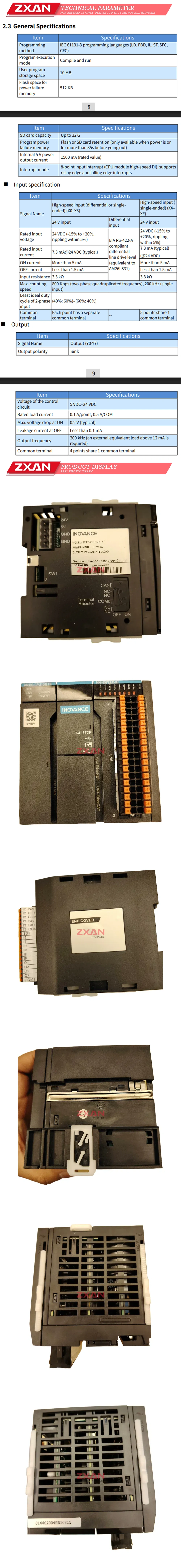 INOVANCE SC403-CPU1608TN Description