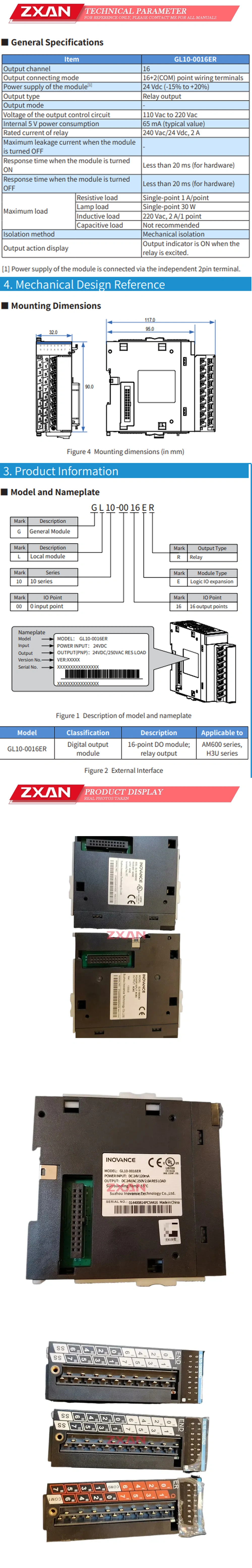 Inovance GL10-0016ER Description