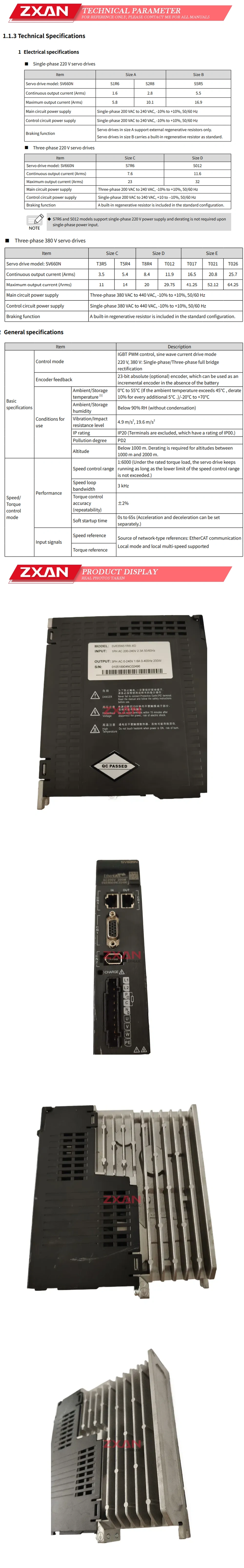Inovance SV635NS1R6I-XD Description