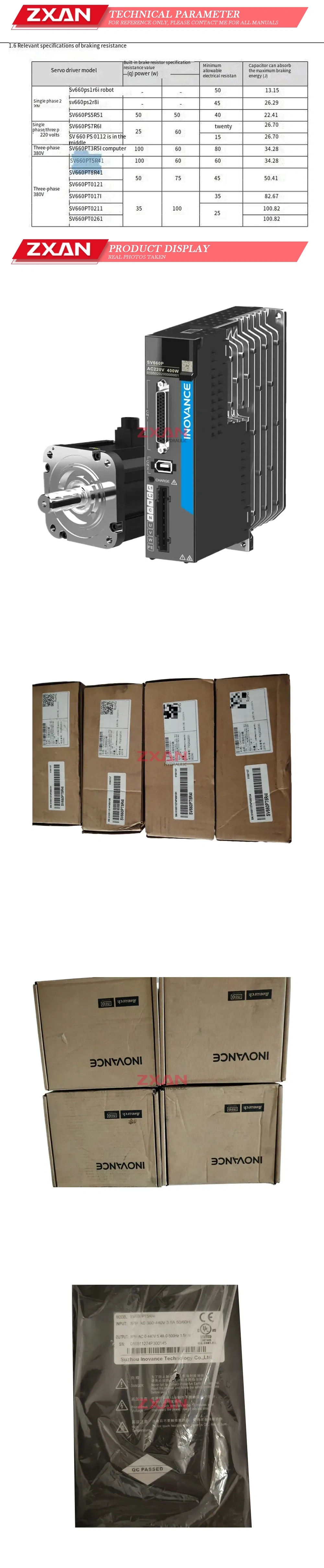 Inovance SV660PT5R4I Description