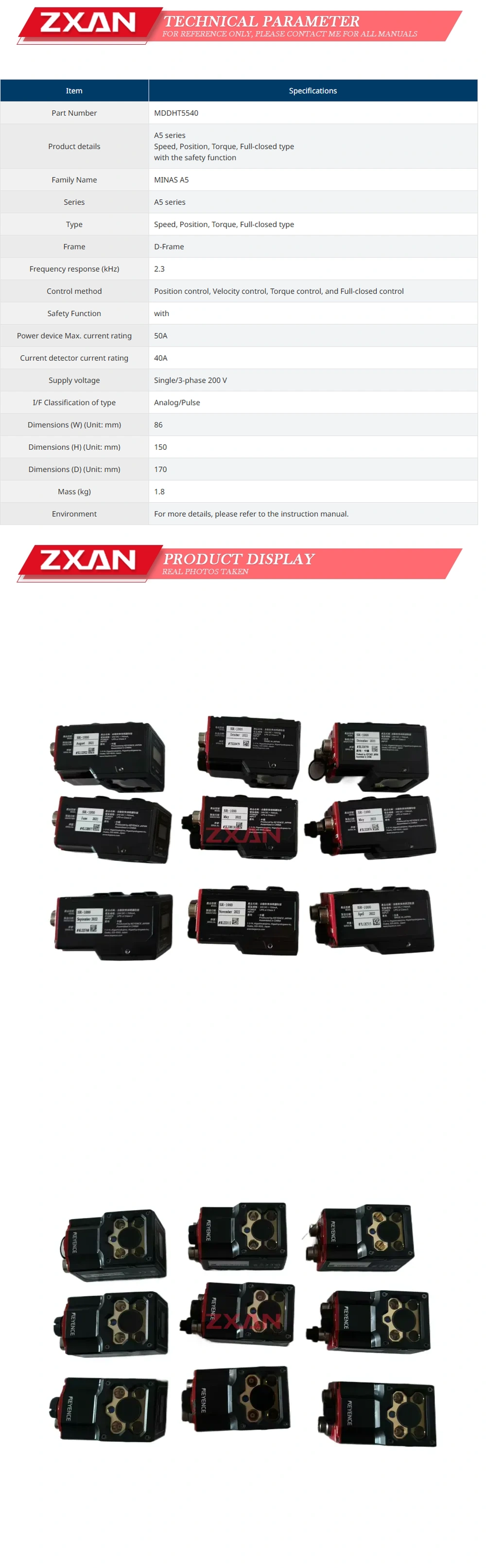 Keyence SR-1000 Description