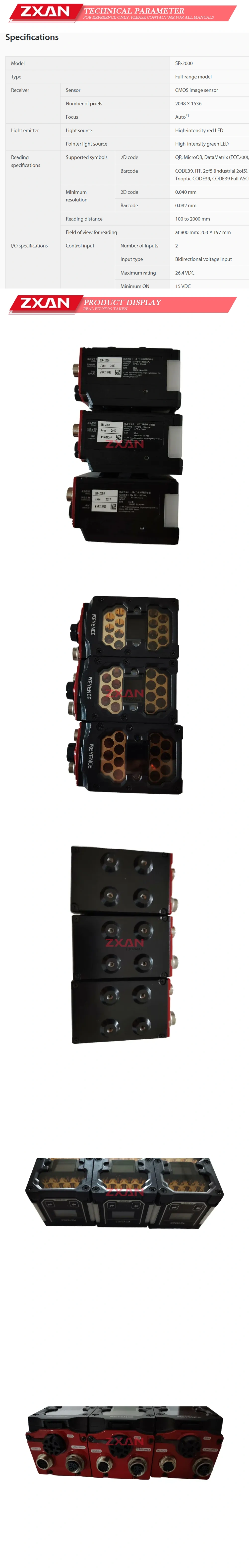 Keyence SR-2000 Description