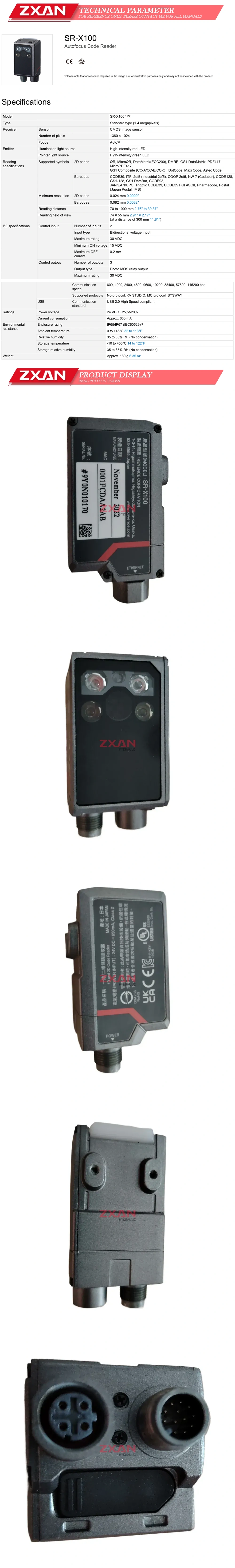 Keyence SR-X100 Description