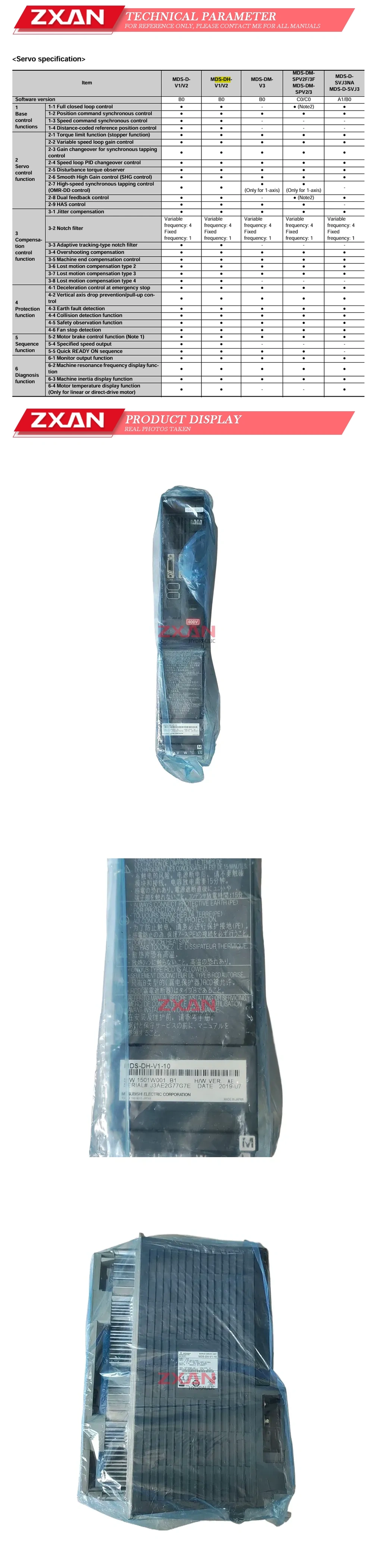 MITSUBISHI DS-DH-V1-10 Description