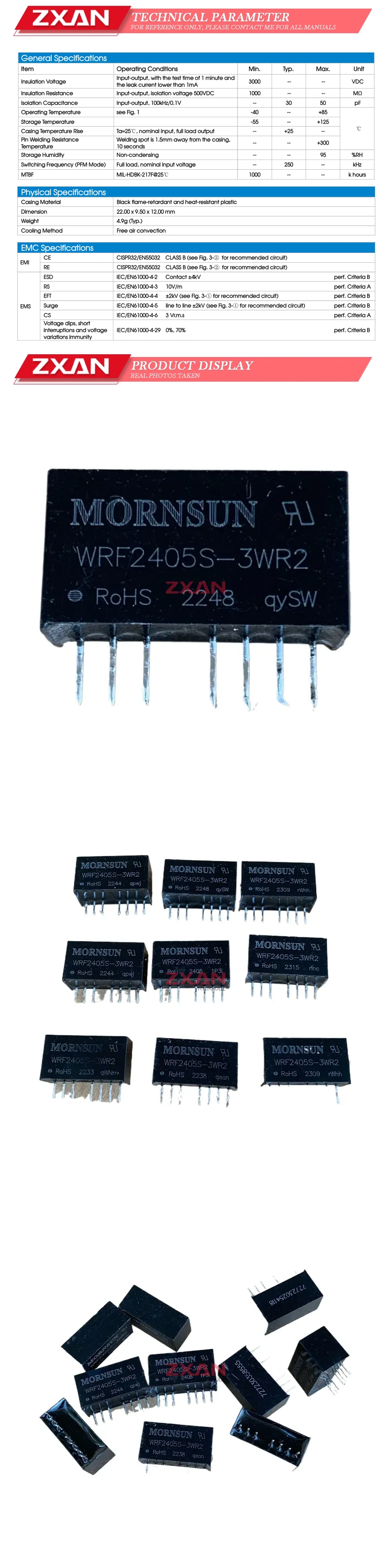 MORNSUN WRF2405S-3WR2 Description