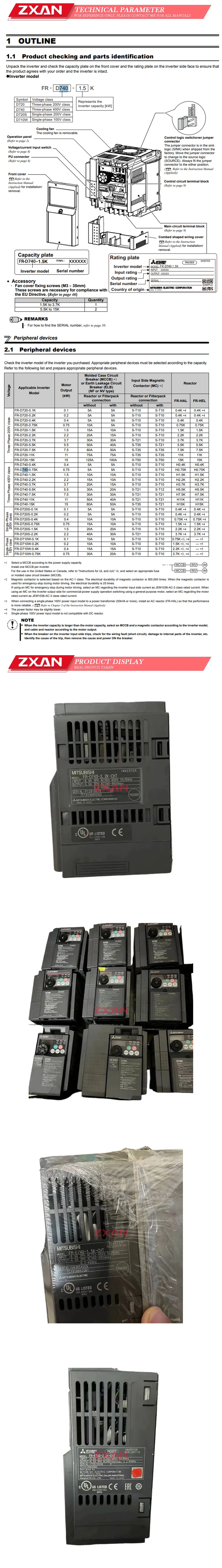 Mitsubishi FR D740 Description